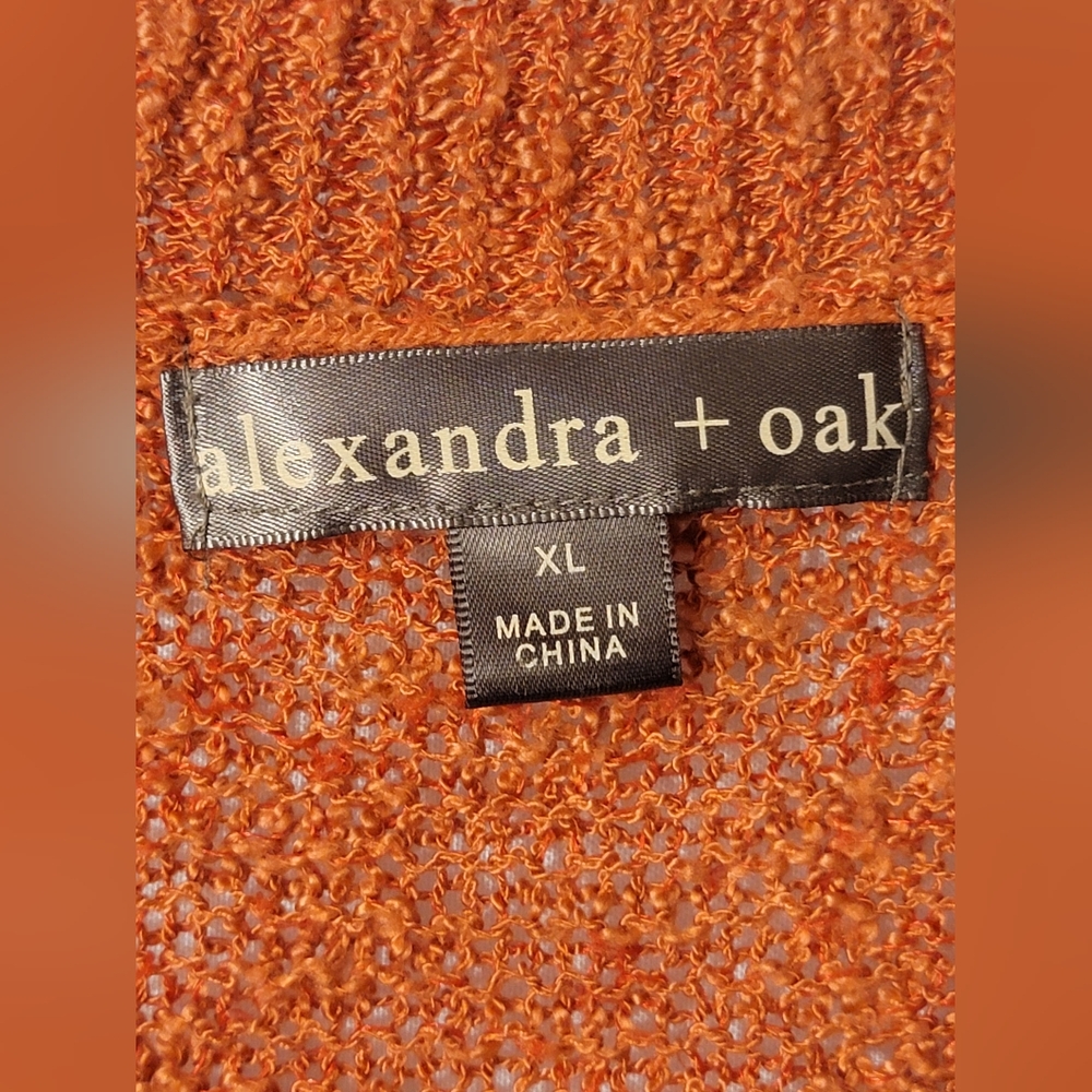 alexandra + oak Open Front Fall Cardigan Size XL - Picture 2 of 6